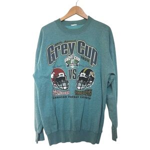 Vintage 1998 Grey Cup Crewneck Sweatshirt Calgary vs Hamilton Football